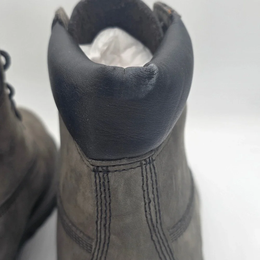 Timberland 6 Inch Premium Grey Waterproof Boots 9590R Youth 4 Women 5.5